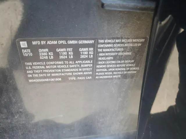 2011 BUICK REGAL CXL