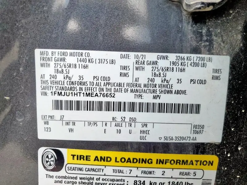 2021 FORD EXPEDITION XLT  