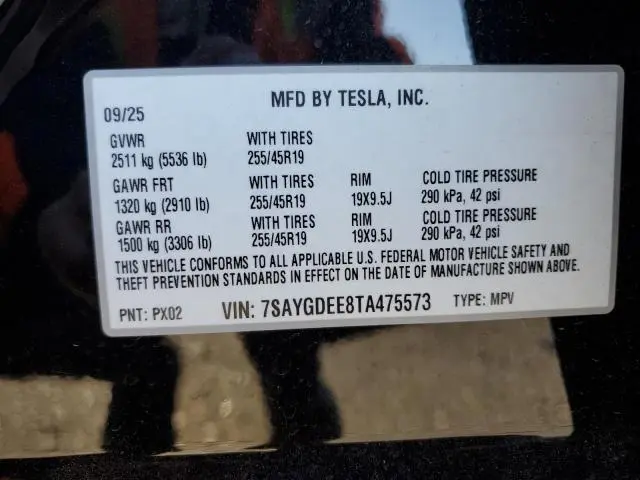 2026 TESLA MODEL Y   