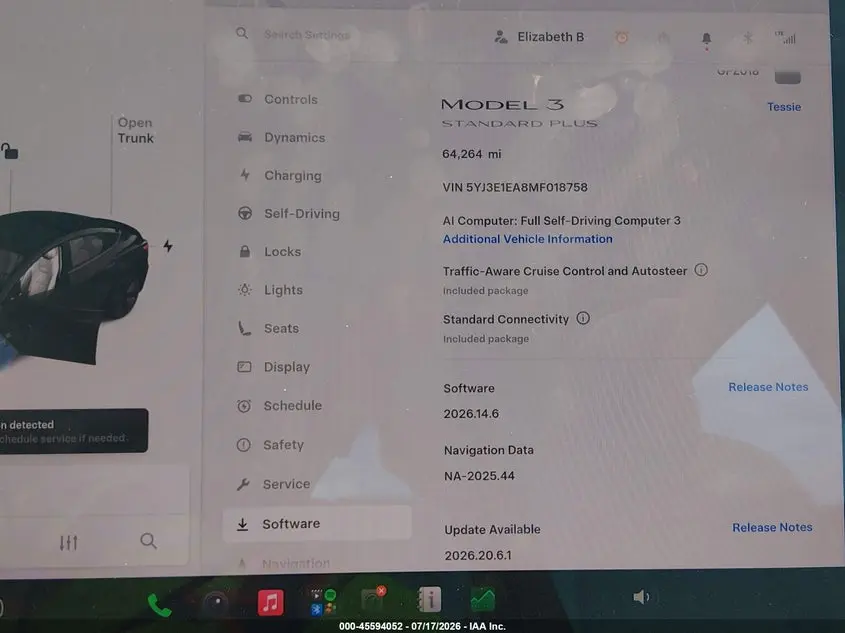 2021 TESLA MODEL 3 STANDARD RANGE PLUS REAR-WHEEL DRIVE