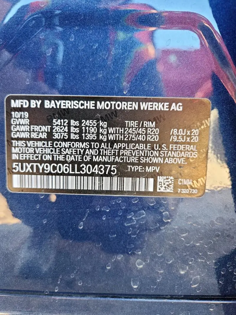 2020 BMW X3 XDRIVEM40I  