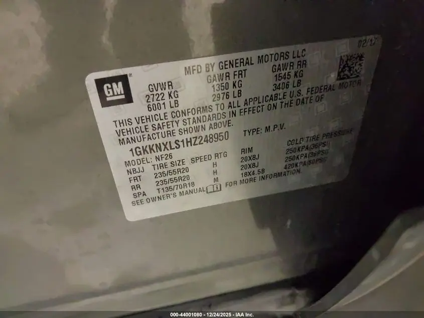 2017 GMC ACADIA DENALI