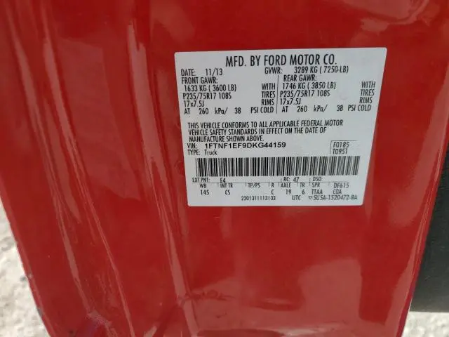 2013 FORD F150   
