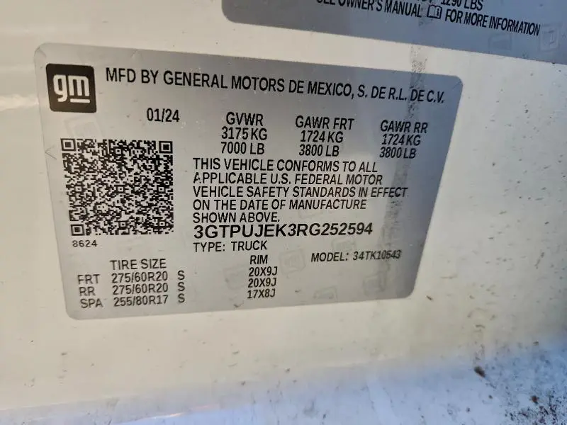 2024 GMC SIERRA K1500 ELEVATION-L  