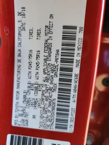 2019 TOYOTA TACOMA DOUBLE CAB  