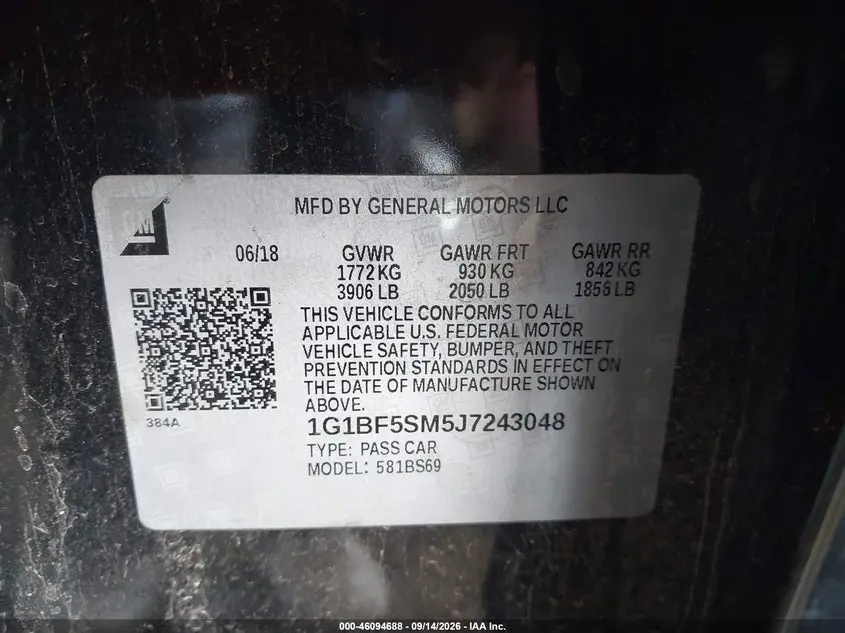 2018 CHEVROLET CRUZE PREMIER AUTO