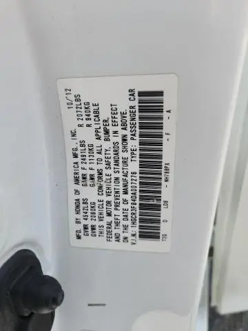 2013 HONDA ACCORD EXL  