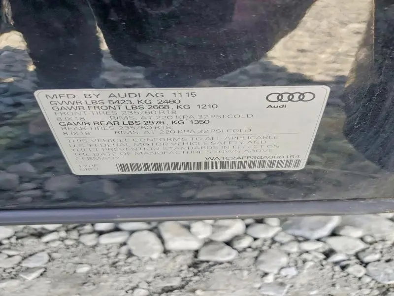 2016 AUDI Q5 PREMIUM  