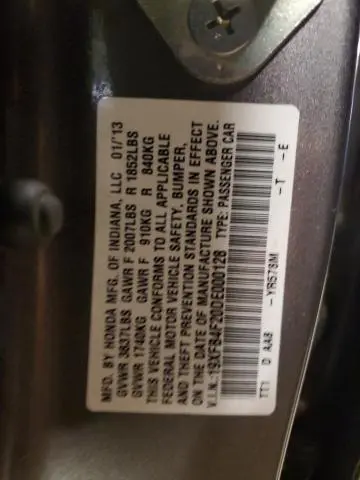 2013 HONDA CIVIC HYBRID  