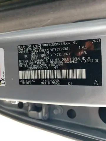 2023 LEXUS RX 350 BASE  