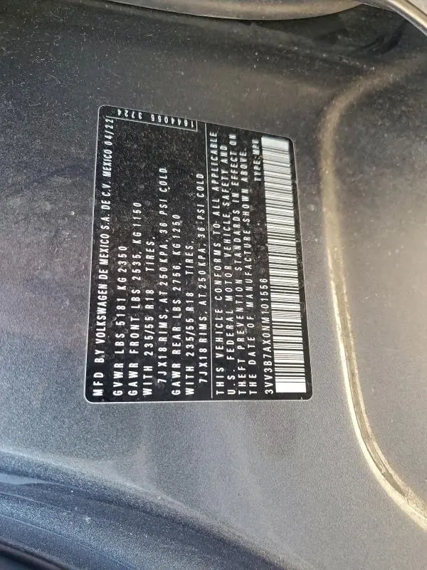 2022 VOLKSWAGEN TIGUAN SE  