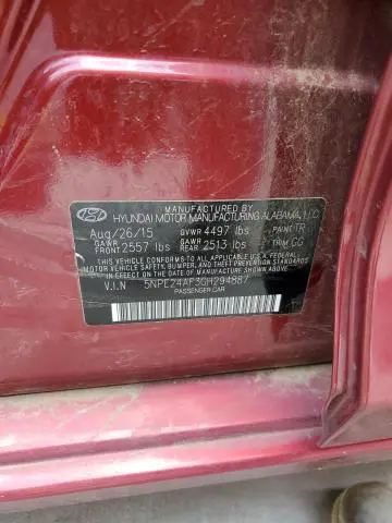 2016 HYUNDAI SONATA SE  