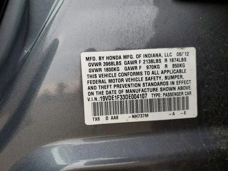 2013 ACURA ILX 20  
