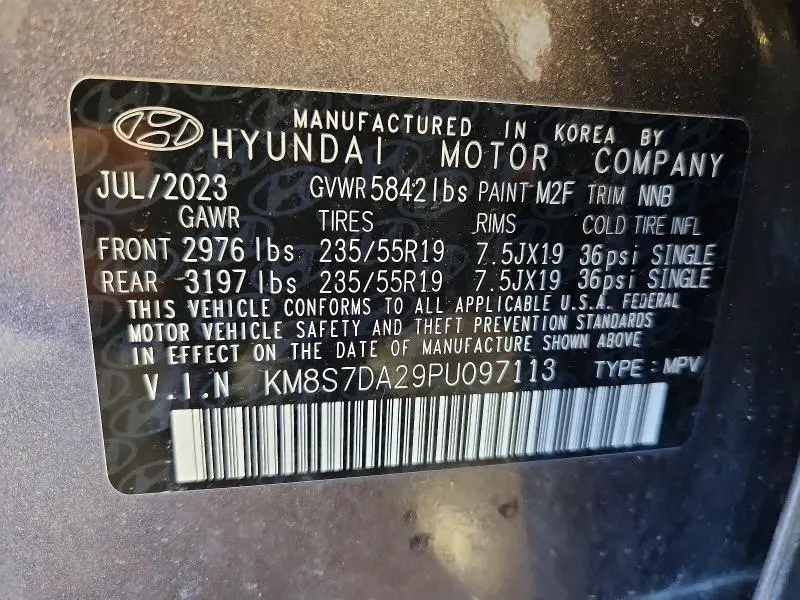 2023 HYUNDAI SANTA FE LIMITED  
