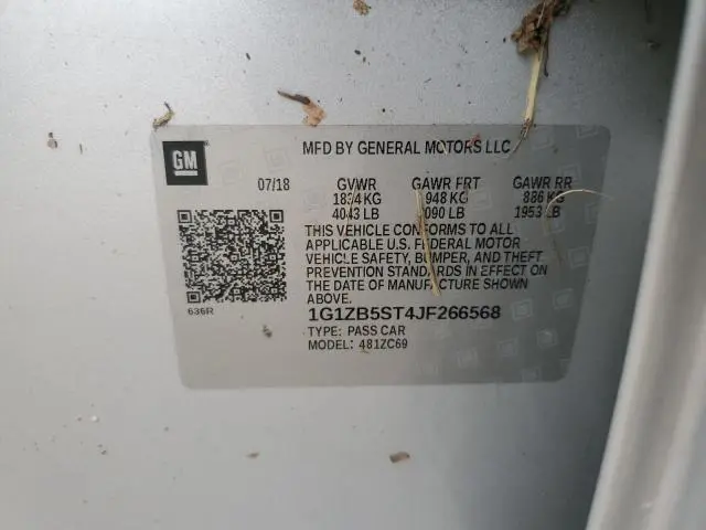 2018 CHEVROLET MALIBU LS  
