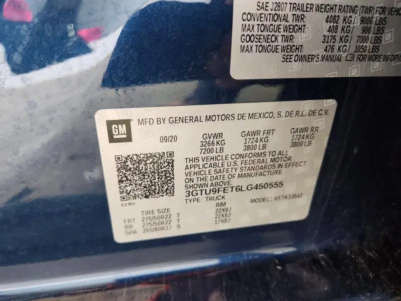 2020 GMC SIERRA K1500 DENALI  
