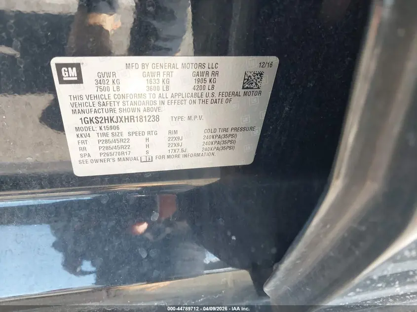 2017 GMC YUKON XL DENALI