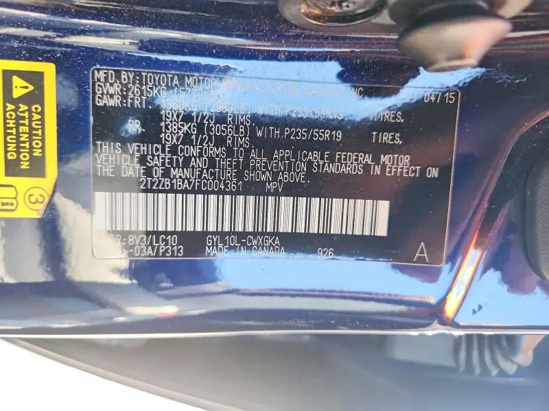 2015 LEXUS RX 450H  