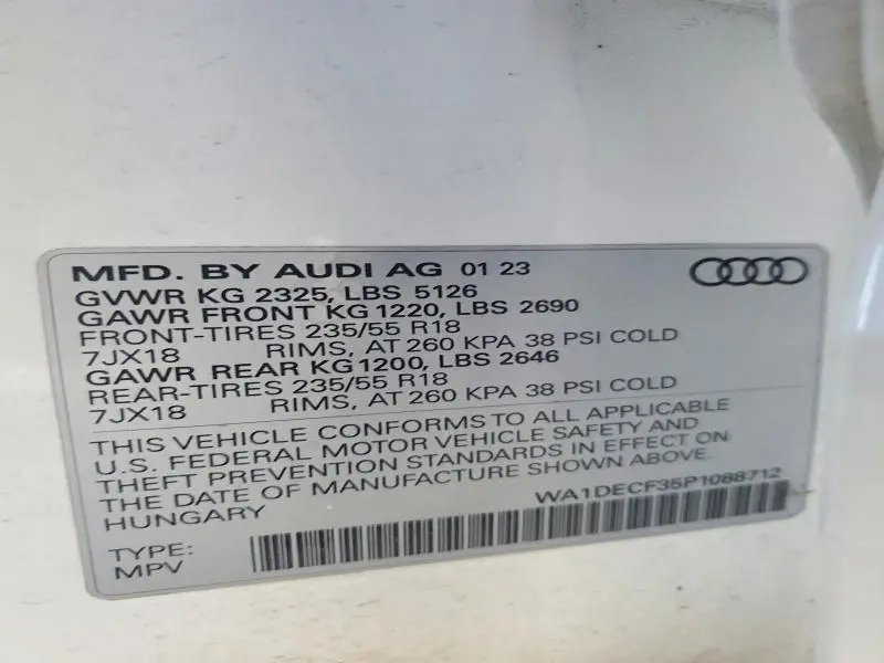 2023 AUDI Q3 PREMIUM S LINE 45  