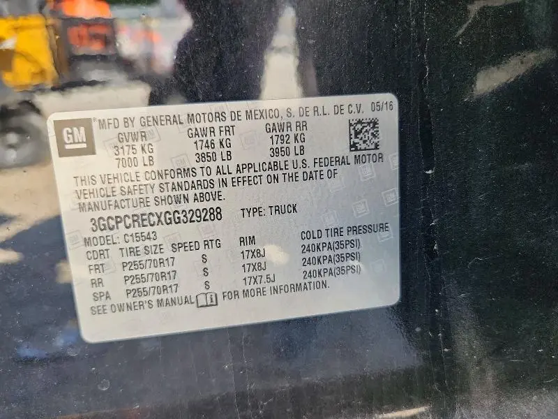 2016 CHEVROLET SILVERADO C1500 LT  