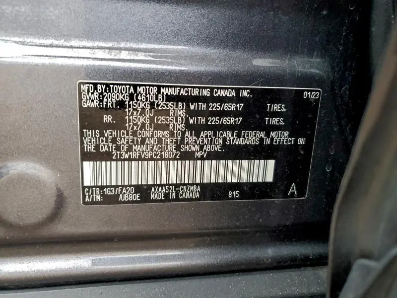 2023 TOYOTA RAV4 XLE  