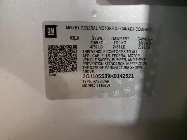 2019 CHEVROLET IMPALA PREMIER  