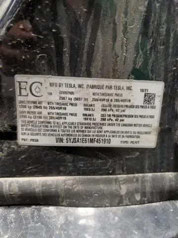 2021 TESLA MODEL S   