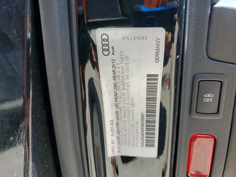 2017 AUDI A4 PREMIUM  