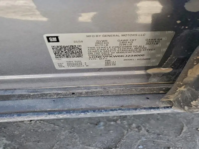 2019 CHEVROLET TRAVERSE LS  