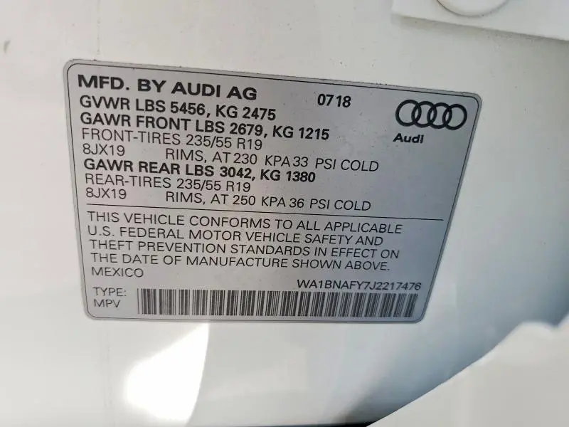 2018 AUDI Q5 PREMIUM PLUS  