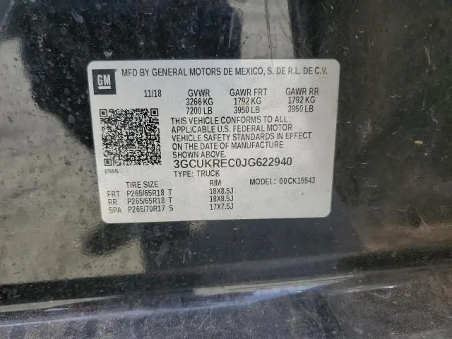 2018 CHEVROLET SILVERADO K1500 LT  