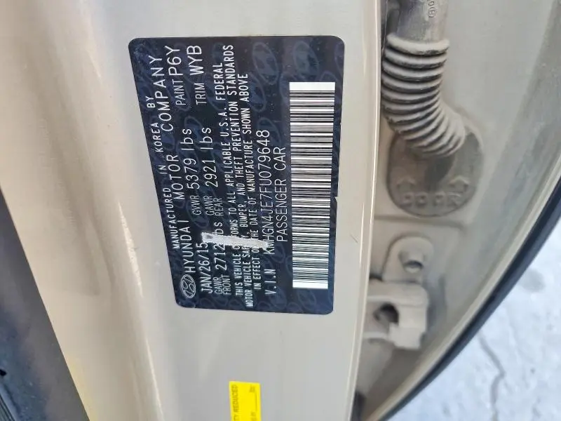 2015 HYUNDAI GENESIS 3.8L  
