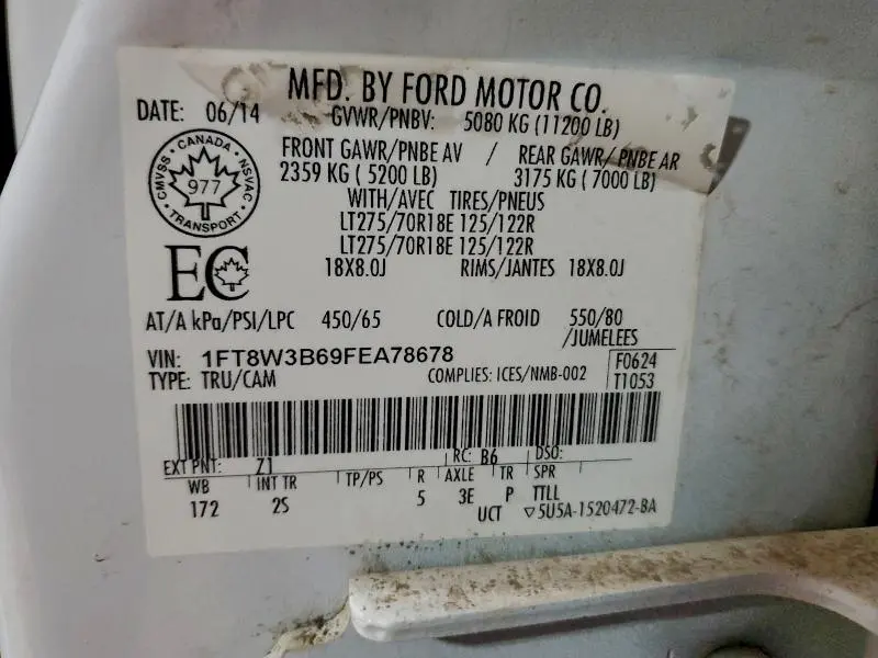 2015 FORD F350 SUPER DUTY  