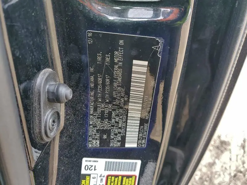 2017 TOYOTA SIENNA XLE PREMIUM 8-PASSENGER  