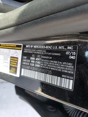 2015 MERCEDES-BENZ C 300  