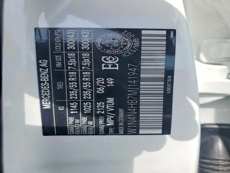 2021 MERCEDES-BENZ GLA 250 4MATIC  