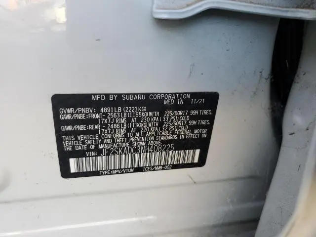 2022 SUBARU FORESTER PREMIUM  