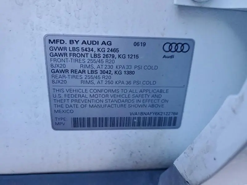 2019 AUDI Q5 PREMIUM PLUS  