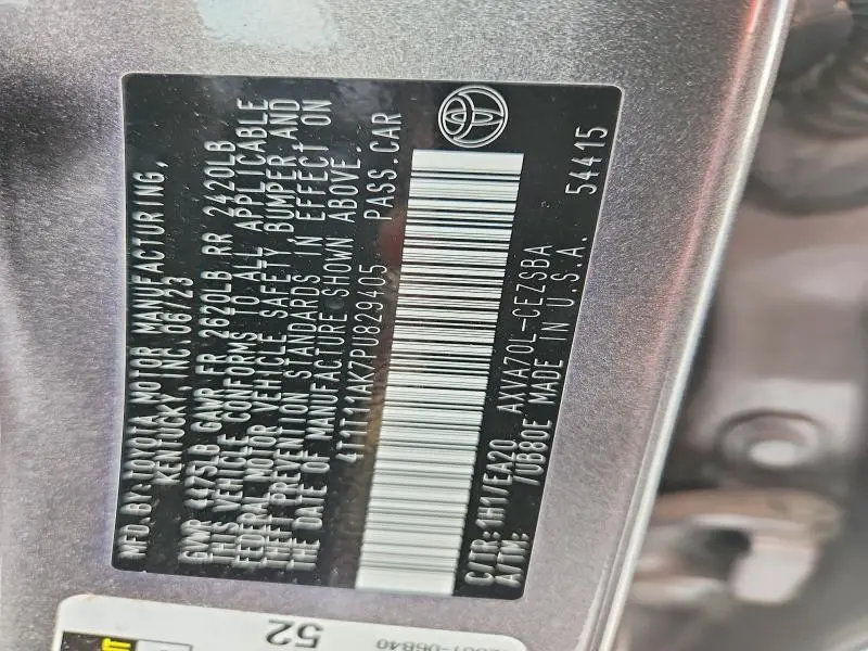 2023 TOYOTA CAMRY SE  