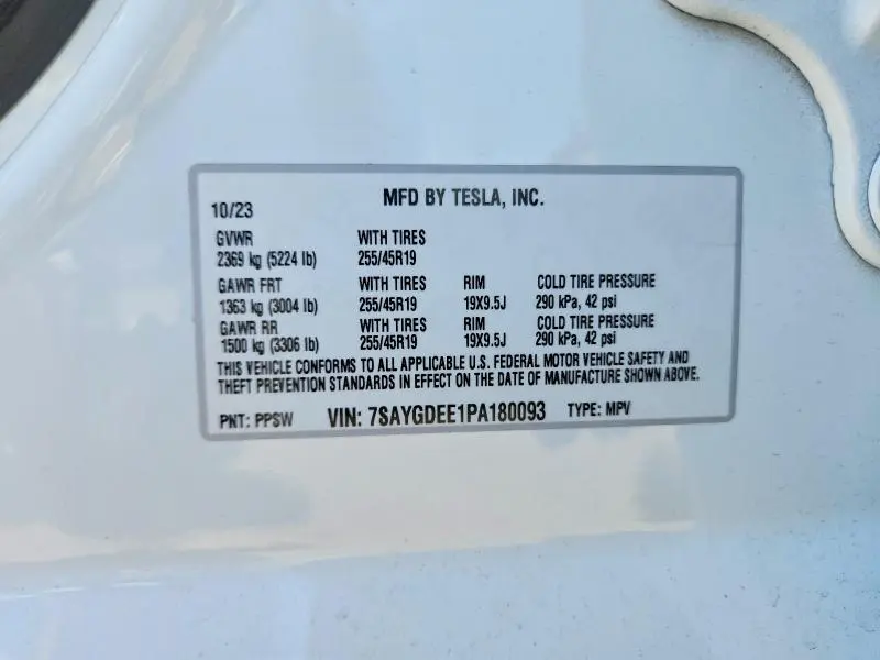 2023 TESLA MODEL Y   