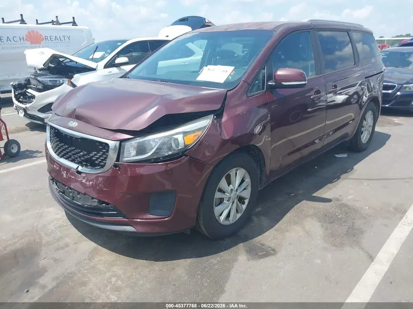 2016 KIA SEDONA LX