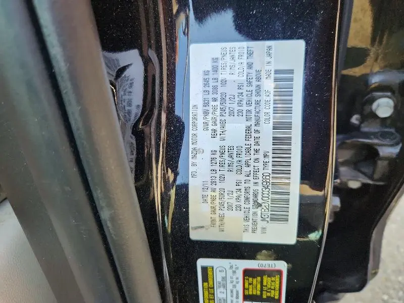 2012 MAZDA CX-9   