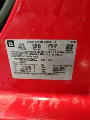 2017 CHEVROLET SILVERADO K3500 LT  