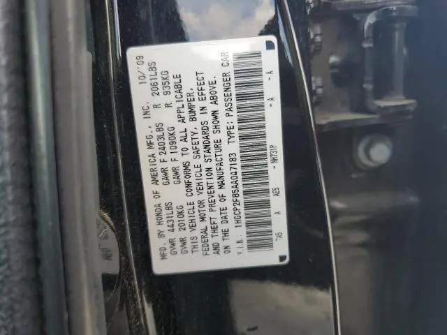 2010 HONDA ACCORD EXL