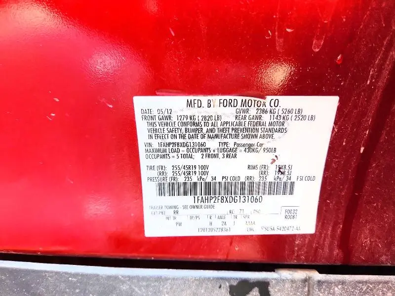 2013 FORD TAURUS LIMITED  