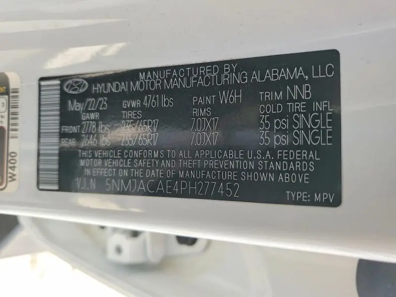 2023 HYUNDAI TUCSON SE  