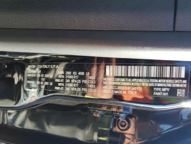 2017 JEEP RENEGADE LATITUDE  