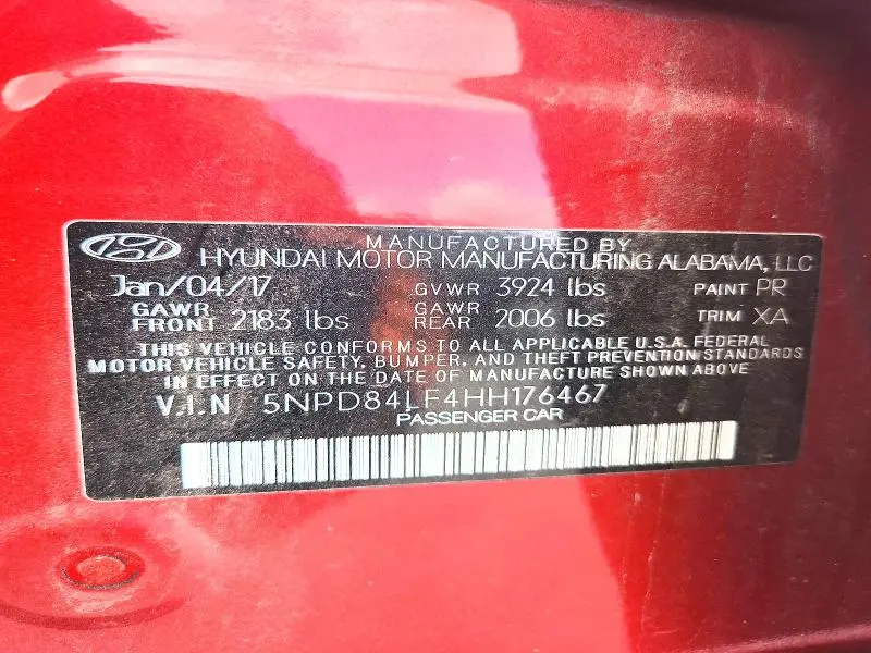 2017 HYUNDAI ELANTRA VALUE EDITION  