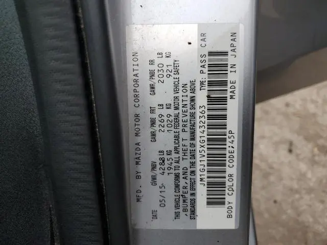 2016 MAZDA 6 TOURING