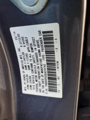 2014 HONDA ACCORD EXL  